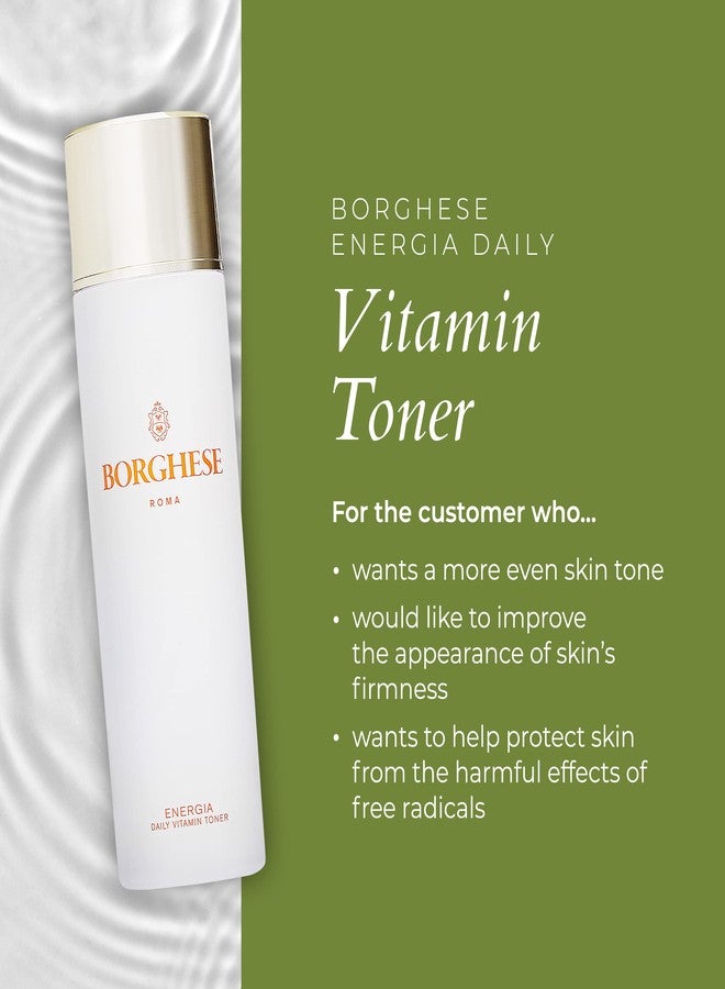 Borghese Energia Daily Vitamin Toner - Facial Toner with Vitamin C, B, & E, Niacinamide & Plant Extracts for Skin Tone & Texture, for All Skin Types - Image 5
