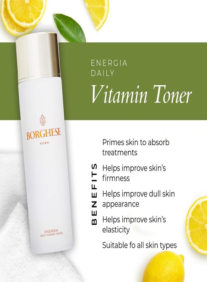 Borghese Energia Daily Vitamin Toner - Facial Toner with Vitamin C, B, & E, Niacinamide & Plant Extracts for Skin Tone & Texture, for All Skin Types - Image 3