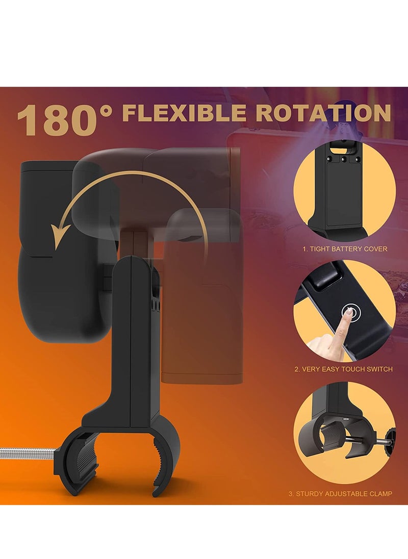 SYOSI Grill Light for BBQ Men Father Gifts 180° Durable Flexible Barbecue Night Outdoor 10 Super Bright LED Lamps Lighting Accessories Handle Not Included Battery  - Image 4