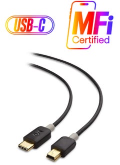 USB C to Mini USB Cable (Mini USB to USB C Cable) 3.3 Feet in Black