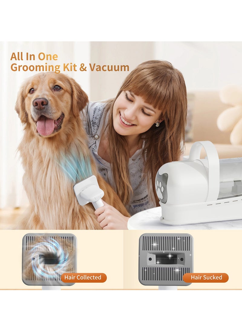 general 7 in 1 multi-functional pet hair trimmer dog cat vacuum set, vacuum trimming and shaving integrated - Image 3