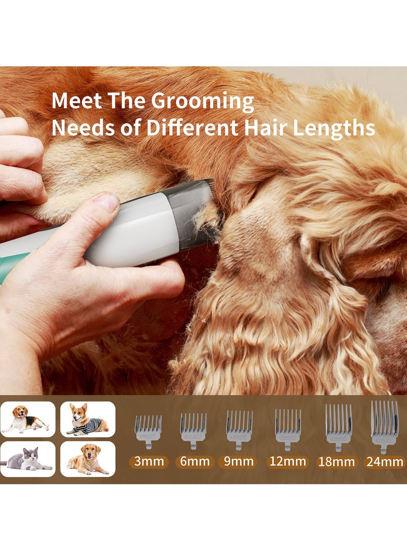 general 7 in 1 multi-functional pet hair trimmer dog cat vacuum set, vacuum trimming and shaving integrated - Image 4