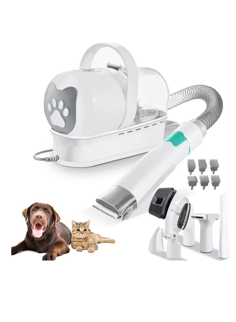 general 7 in 1 multi-functional pet hair trimmer dog cat vacuum set, vacuum trimming and shaving integrated - Image 1