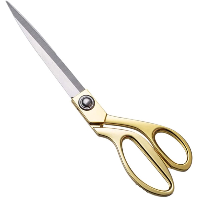 SBA PRIME Professional Prime Stainless Steel Ultralight Tailor Manual Fabric Scissors for Craft Sewing Leather Gold 105inch - Image 1
