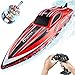 BEZGAR RC Boat 16 inch Big Brushless Remote Control Boat for Adults and Kids 55 KPH Large Fast RC Speed Boats with 2000mAh Battery Ideal Waterproof Toy Boats for Lakes HJ818PRO Red - Image 4