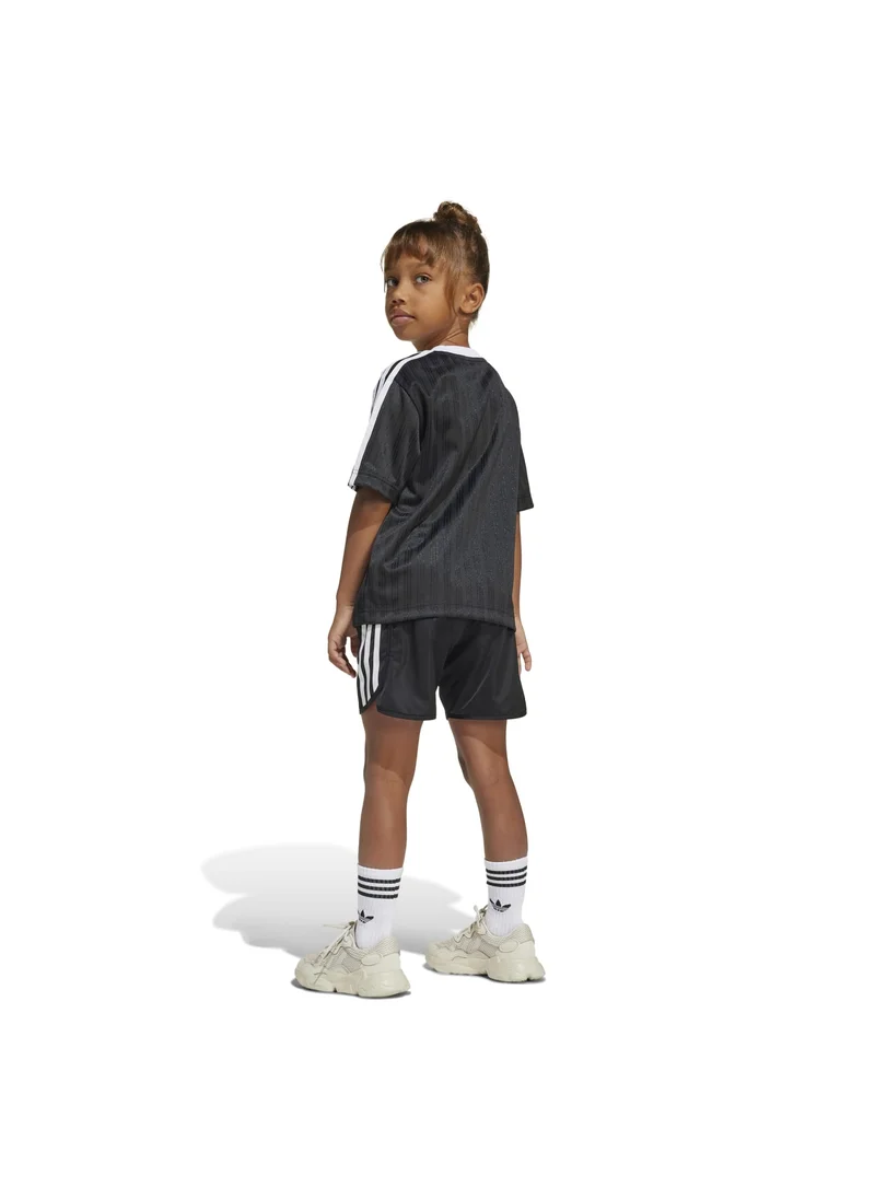 اديداس adidas FOOT. TEE SET Black Originals Kids SUITS