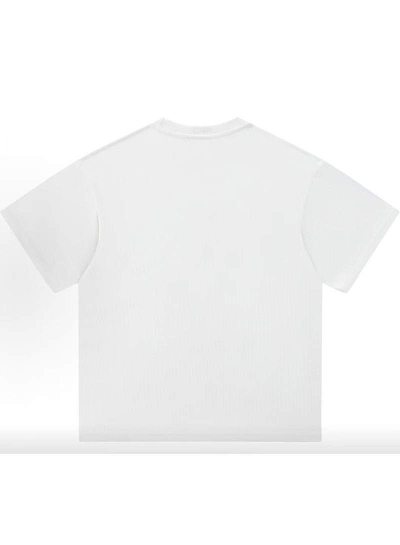 Dickies White Crew Neck T-Shirt With Popcorn Burst Logo Print Size XL - Image 3