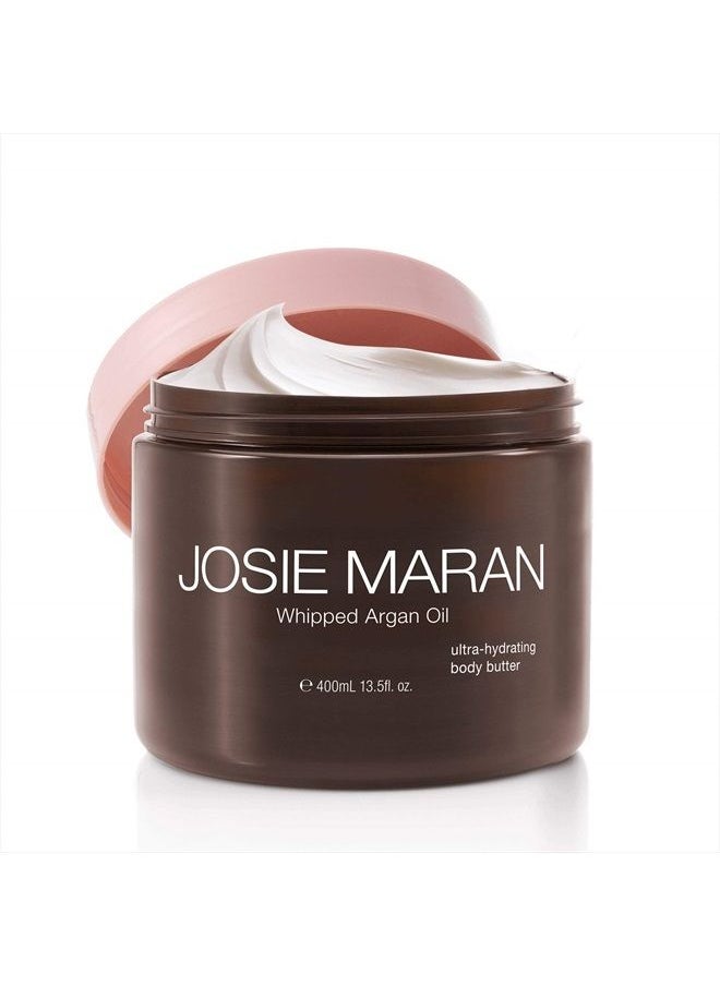 josie maran - Whipped Argan Oil Body Butter (13.5oz) - Nourishing Body Cream - Quick-Absorbing Moisturizer - Organic Argan Oil from Morocco - Image 1