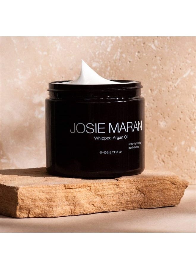 josie maran - Whipped Argan Oil Body Butter (13.5oz) - Nourishing Body Cream - Quick-Absorbing Moisturizer - Organic Argan Oil from Morocco - Image 1