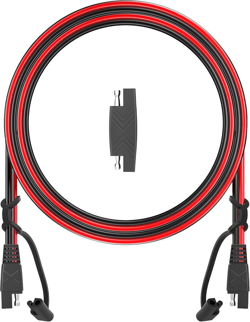 JOYSAE POWISER 3Feet SAE to SAE Extension Cable Quick Disconnect Connector 16AWG,for Automotive, Solar Panel Panel SAE Plug (3FT(16AWG)) - Image 1