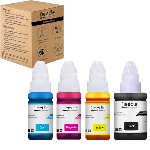 needle ; Pin point precision Needle 70gms +135gms GI790 Compatible Ink Refill | Made in India | for Canon Pixma G1000 G1010 G2000 G2010 G3000 G3010 G4000 G4010 G4085 Printers (CMYK) - Image 2