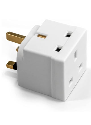 2 Way UK 3 Pin Plug Adaptor | Mains Power Multi Socket Extension | Extender Block Splitter | Wall Charger Adaptor Socket with 13A | 2 Plug Power Extender - 1 Pack - pzsku/Z9BB0C742FD4BCB5F1D2EZ/45/_/1678517611/9bc83406-3b48-44fa-89cb-cce50b2aadb5