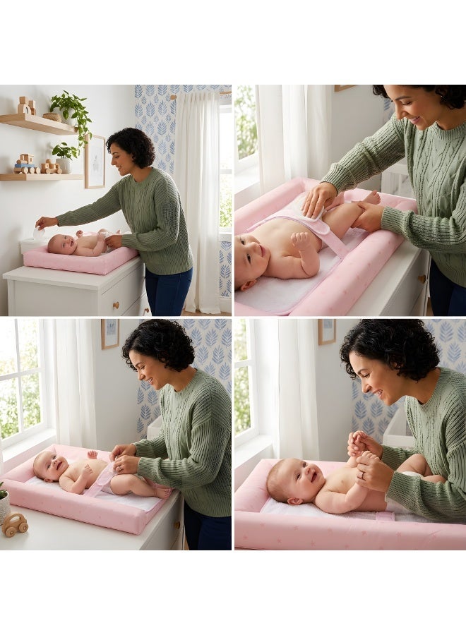 ماماز وان  مرتبة تغيير حفاضات للأطفال بحزام أمان ومفرش ناعم مقاوم للماء - Image 5