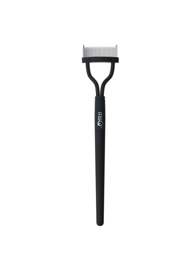 MSQ Eyelash Comb MSQ Eyelash Separator Mascara Applicator Eyelash Definer With Comb Cover Arc Designed Cosmetic Brushes Tool Black (1PCS)  - Image 1