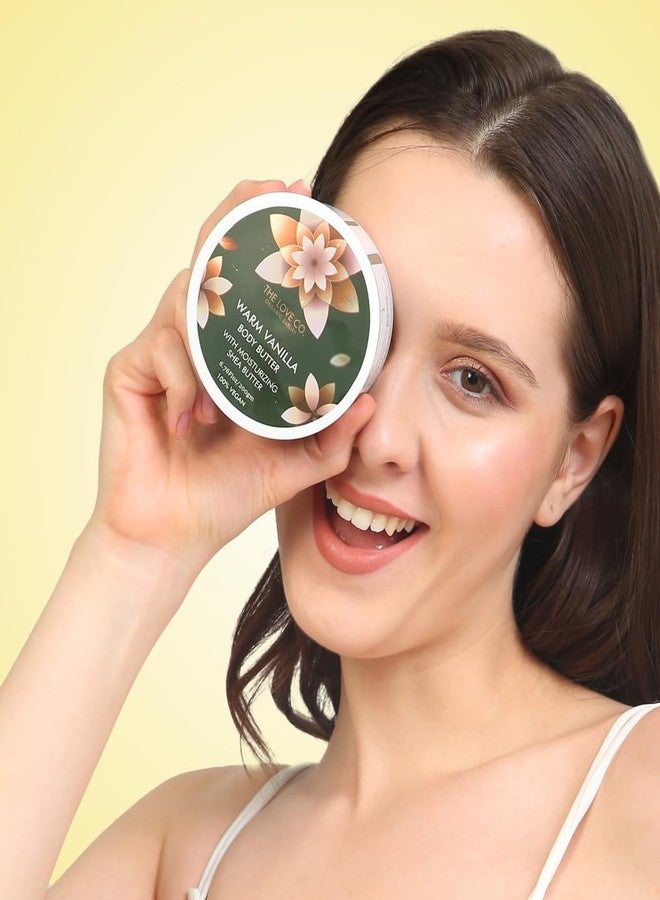 ذا لوف كو. زبدة الجسم من ذا لوف كو. - ترطيب مكثف لمدة 48 ساعة بزبدة الشيا النقية - كريم ترطيب عميق لفصل الشتاء للنساء - 200 غرام (200 غرام، فانيليا دافئة) - Image 2