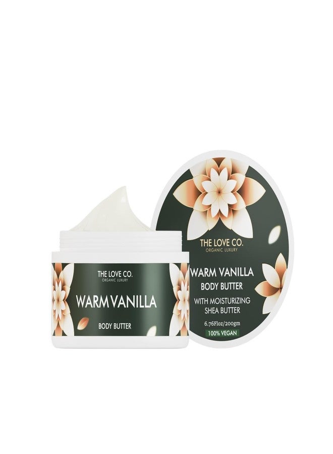 ذا لوف كو. زبدة الجسم من ذا لوف كو. - ترطيب مكثف لمدة 48 ساعة بزبدة الشيا النقية - كريم ترطيب عميق لفصل الشتاء للنساء - 200 غرام (200 غرام، فانيليا دافئة) - Image 1