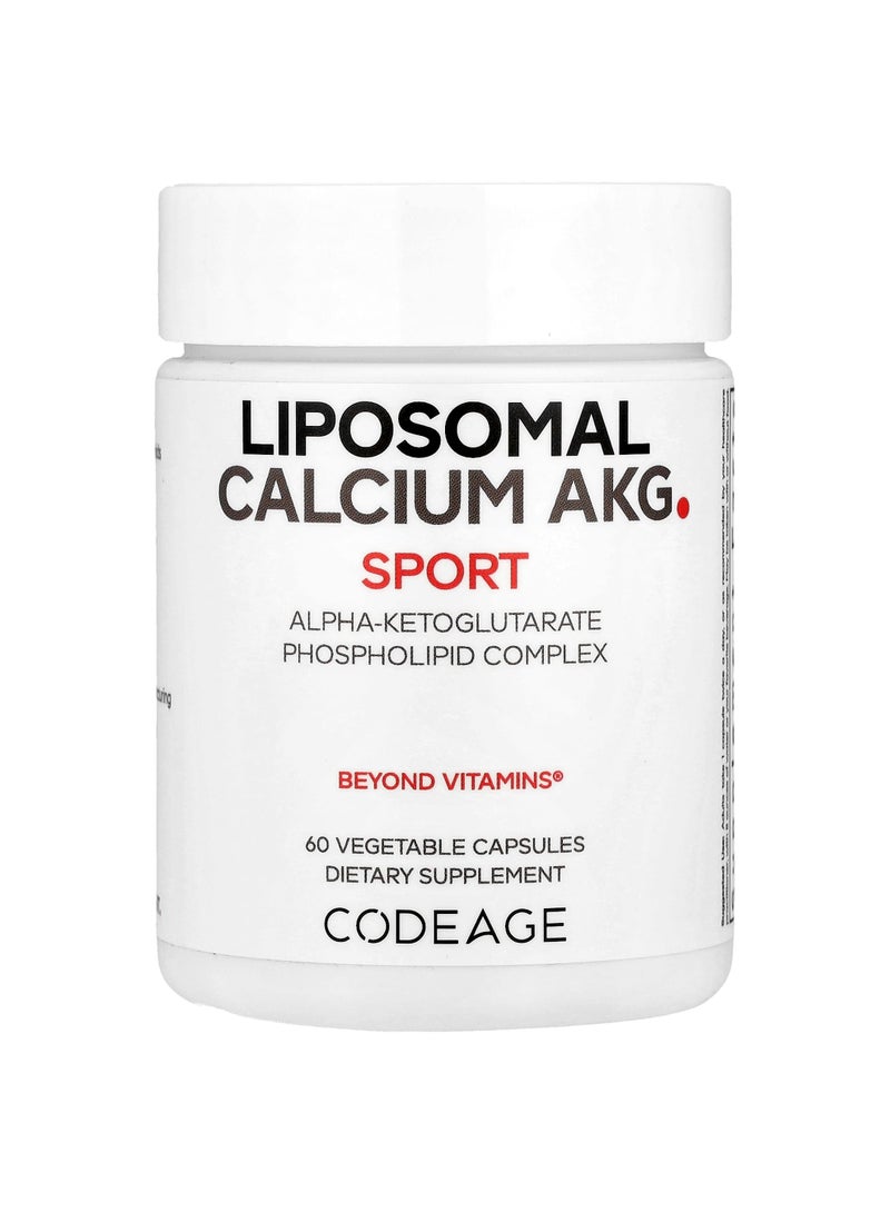 Codeage Liposomal Calcium AKG, 700 mg, 60 Vegetable Capsules