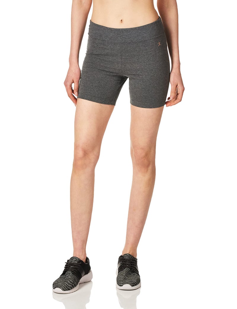 Danskin Women's Essential 5'' Bike Short, Charcoal, X-Small - Image 4