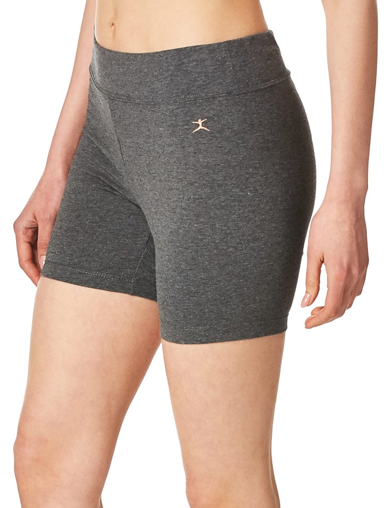 Danskin Women's Essential 5'' Bike Short, Charcoal, X-Small - Image 2