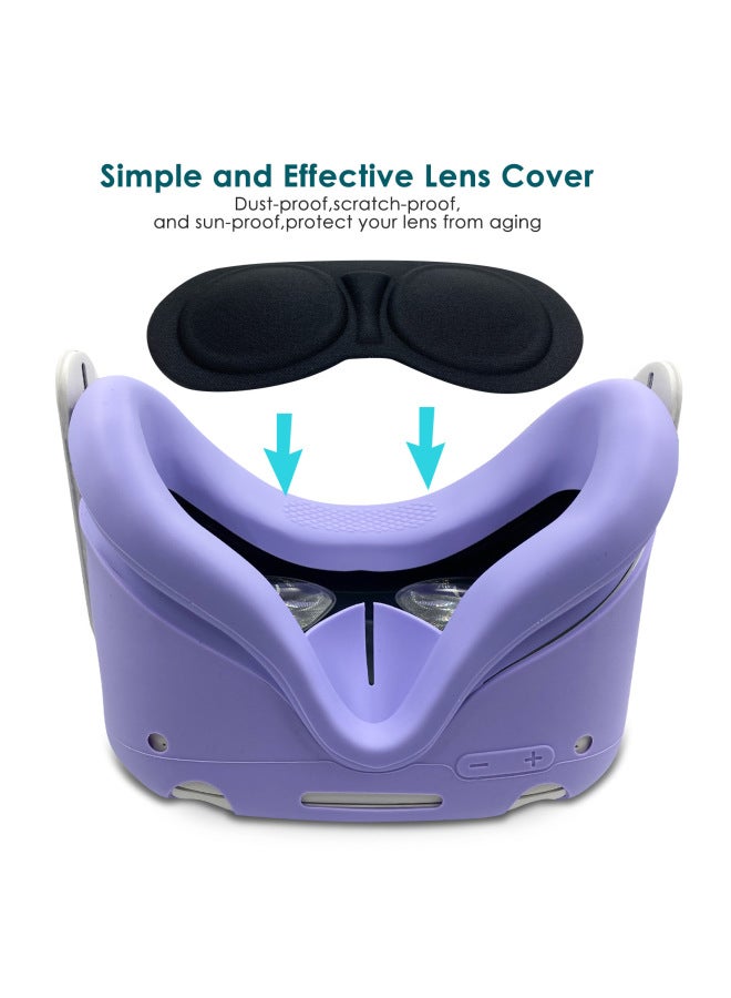 Oculus Quest2 All-inclusive Handle Silicone Protective Cover Host Protective Cover Non-slip Anti-drop 6-piece Vr Accessories - Image 4