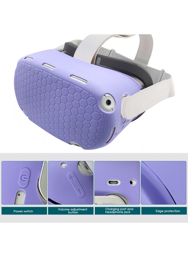 Oculus Quest2 All-inclusive Handle Silicone Protective Cover Host Protective Cover Non-slip Anti-drop 6-piece Vr Accessories - Image 2