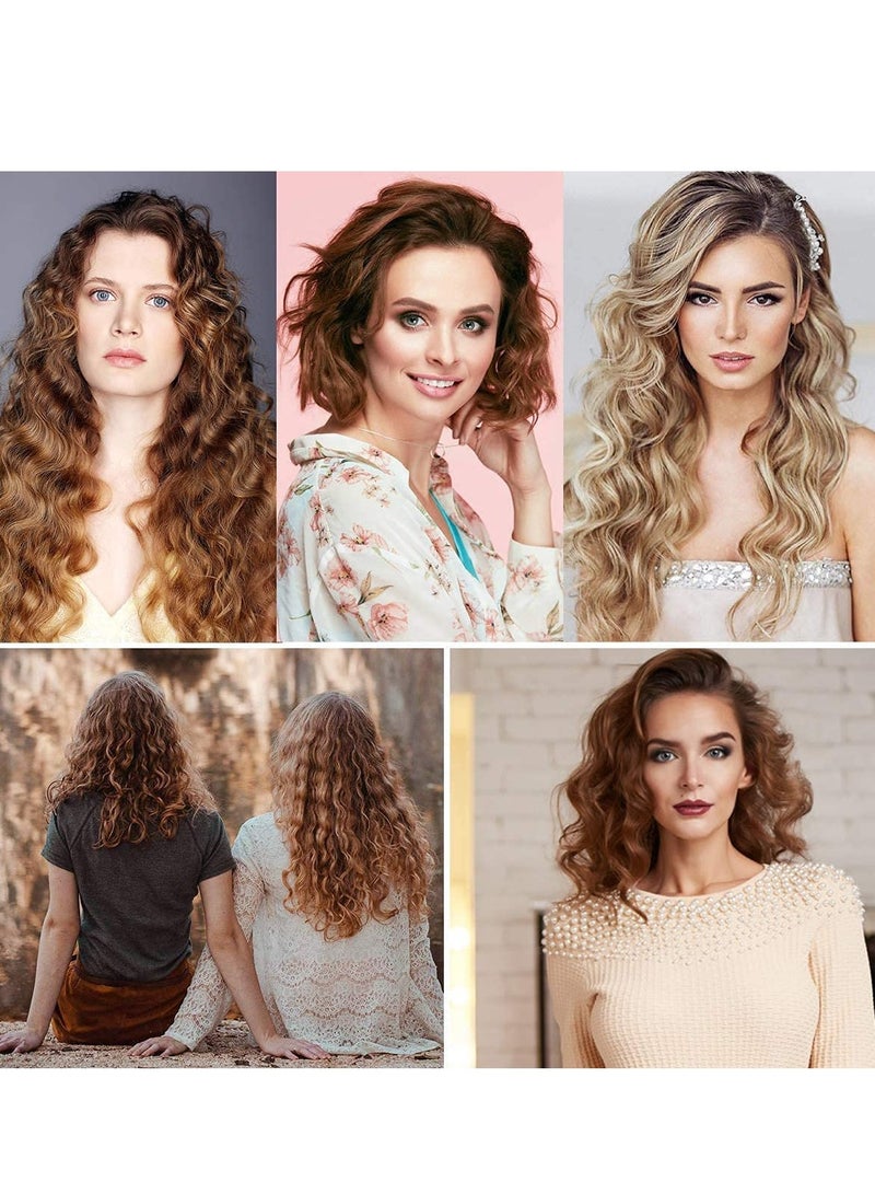 general Three Barrel Curling Iron Wand Hair culer hair wave hair iron Ceramic Tourmaline Triple Barrels, Dual Voltage Crimp - Image 5