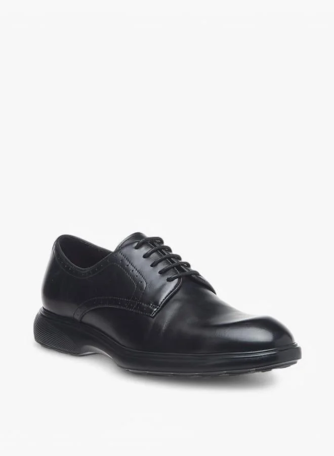 لو كونفورت حذاء ديربي رجالي برباط بلون سادة