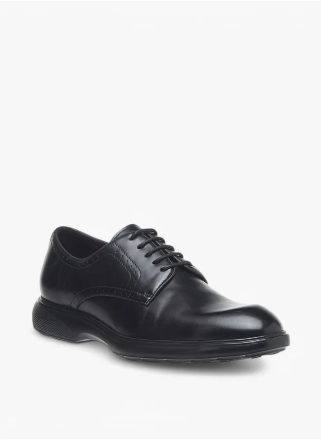 لو كونفورت Men Solid Lace-Up Derby Shoes