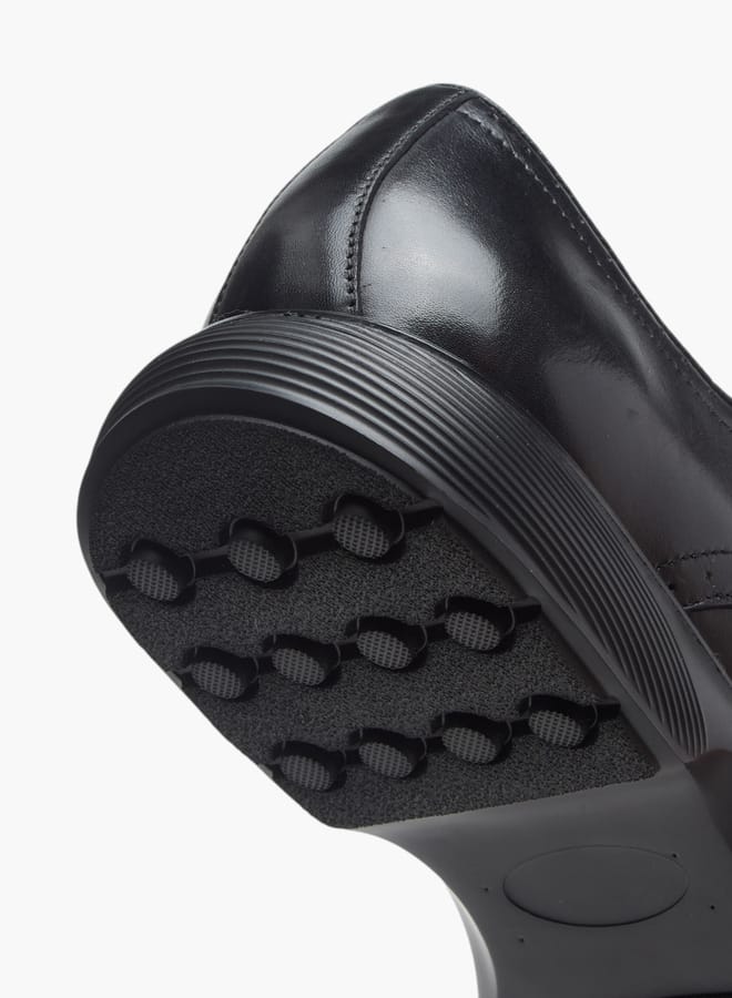 Le Confort Men Solid Lace-Up Derby Shoes  - Image 5