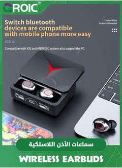 GROIC Wireless Earbuds Bluetooth 5.3 TWS Earphone with Slide Cover Charging Box Gaming Low Delay Earbuds Headset with Mic Stereo HD Calls  - Image 5