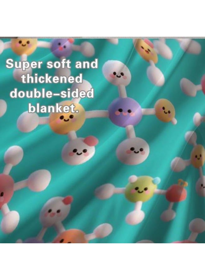 عام بطانية رقيقة من الفانيلا الكرتونية للأطفال والرضع (دافئة ومريحة، ومناسبة للنوم والألعاب) 70 سم * 100 سم - Image 5