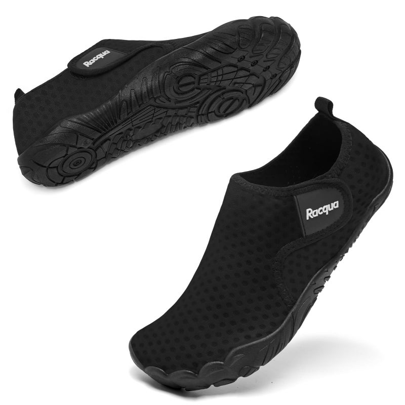 Racqua Water Shoes for Women Beach Shoes Men Pool Shoes for Women Mens Water Shoes Black 9 Women/8 Men - Image 3