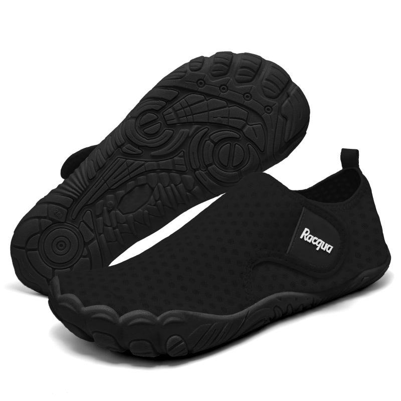 Racqua Water Shoes for Women Beach Shoes Men Pool Shoes for Women Mens Water Shoes Black 9 Women/8 Men - Image 1