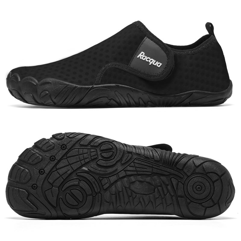 Racqua Water Shoes for Women Beach Shoes Men Pool Shoes for Women Mens Water Shoes Black 9 Women/8 Men - Image 4