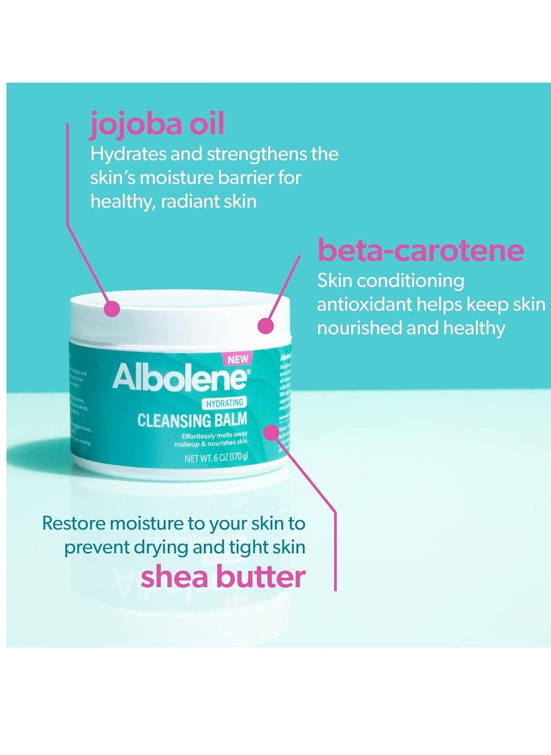 Albolene Albolene Cleansing Balm, Hydrating Makeup Remover and Face Wash with Shea Butter and Jojoba Oil, 6 fl oz, Packaging May Vary  - Image 2