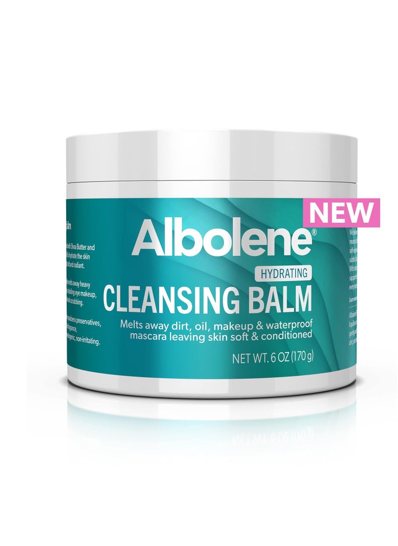 Albolene Albolene Cleansing Balm, Hydrating Makeup Remover and Face Wash with Shea Butter and Jojoba Oil, 6 fl oz, Packaging May Vary  - Image 1