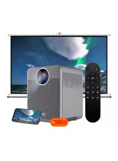 Mini Video Projector 4k 10000 Lumens 400 Inch Ultra HD 8000K 1920 1080P With Android 9 Support LCD Transparent Projection 5G