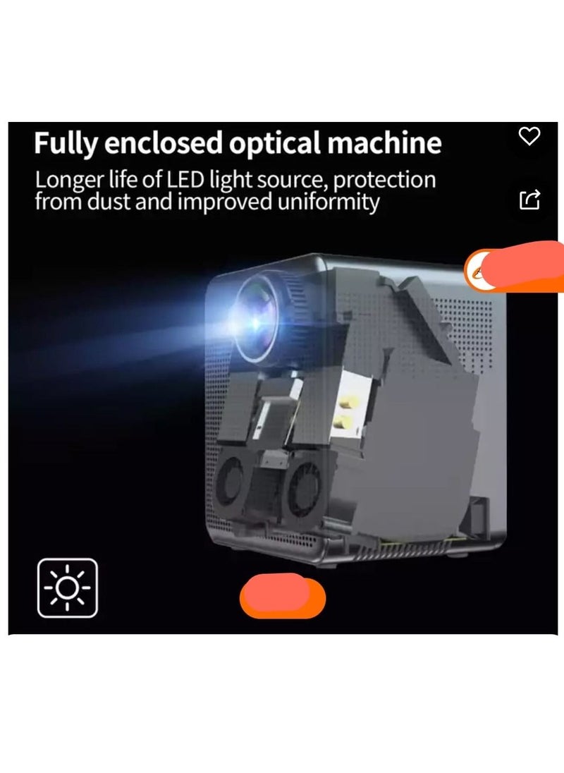 Generic - Mini Video Projector 4k 10000 Lumens 400 Inch Ultra HD 8000K 1920 1080P With Android 9 Support LCD Transparent Projection 5G - Image 1