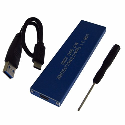 Newzoll Blue USB 3.1 Type-C USB-C to SATA NGFF M.2 B Key SSD 2230/2242/2260/2280 Adapter Card Enclosure - Image 2