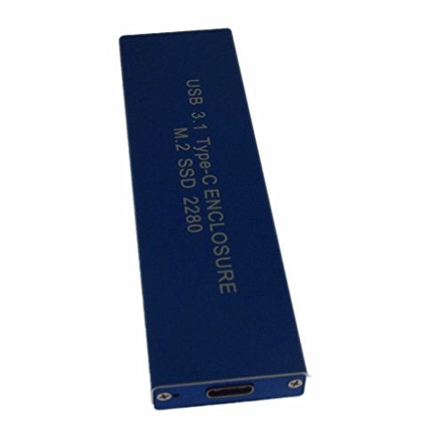 Newzoll Blue USB 3.1 Type-C USB-C to SATA NGFF M.2 B Key SSD 2230/2242/2260/2280 Adapter Card Enclosure - Image 1