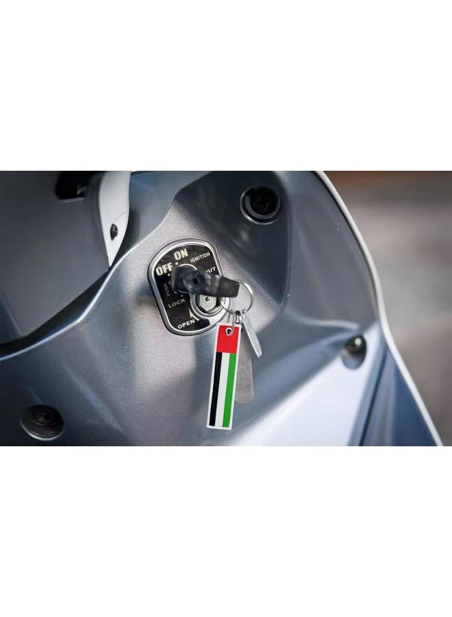 LLBFHH 3 Pcs UAE Emirati Country Flag Keychain,Woven label Key Chains for Car Keys,Fabric Key Chains Men and Women,Used for Various Decorations. - Image 5