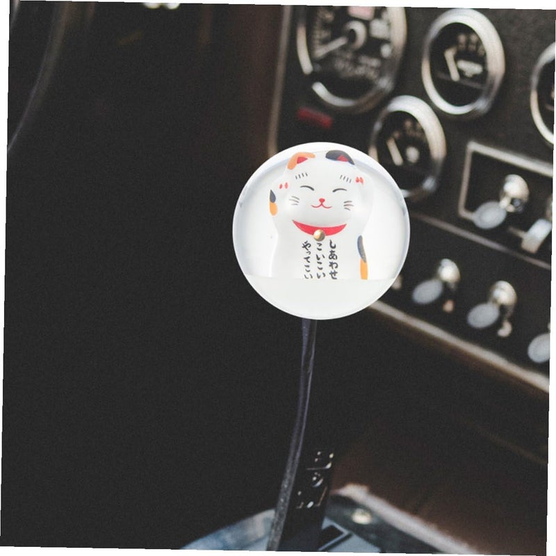 Car Gear Shift Knob Replacement Manual Stick Shifter Lever Handle Stylish Lucky Cat Design for Universal Manual Transmission Vehicles - Image 3
