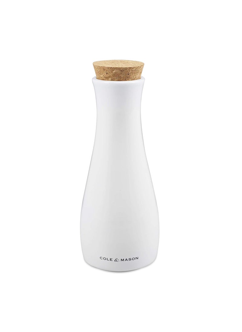COLE & MASON - Cole & Mason Premium White Glazed Porcelain Oil & Vinegar Pourer for thinKitchen: 250ml, 2 Year Guarantee - Image 1