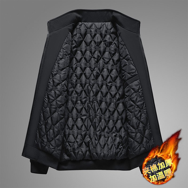 Middle-Aged And Elderly Men'S Coat 2022 Winter Old People'S Clothes Father And Grandfather Padded Warm Plus Size Men'S Cotton-Padded Coat - Image 5