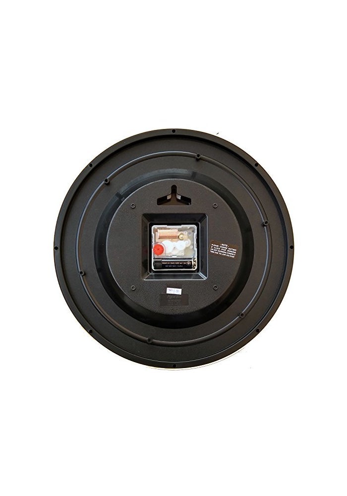 Ajanta 2757 Black Wall Clock | 30 cm Plastic Abstract Design | Silent Sweep Analog | Battery Operated | Modern Home & Office Décor - Image 4