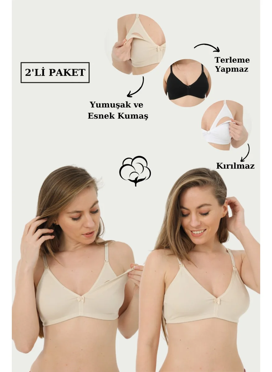 Arma Yıldız 2 Pack Ten Nursing Bra Cotton Lycra