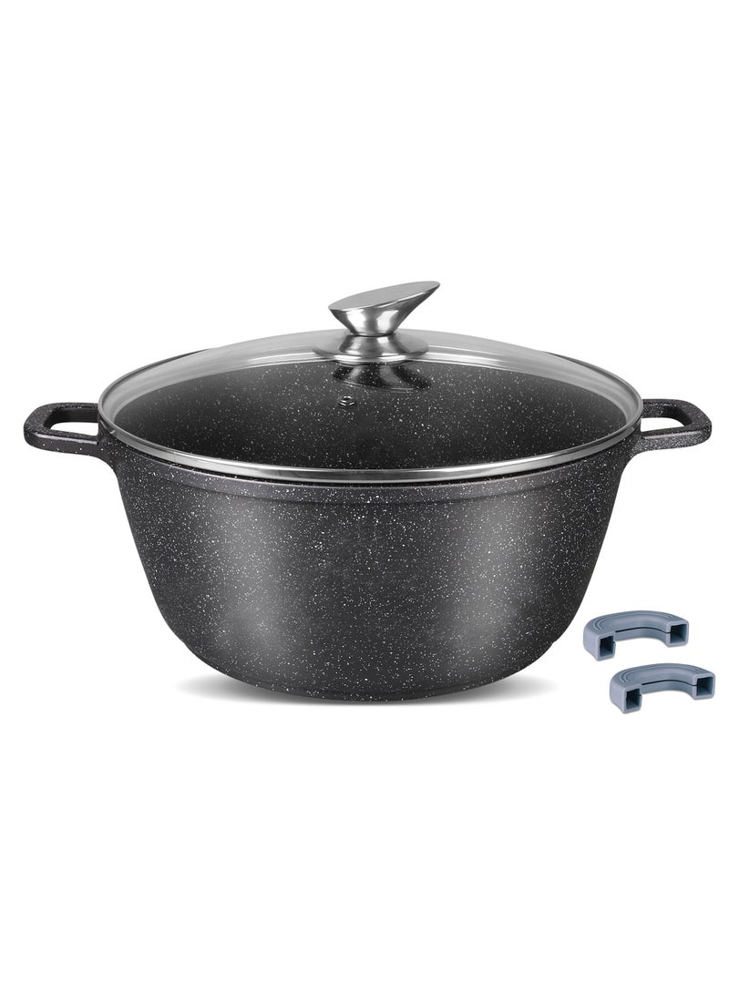 Homeway 36cm Marble Casserole – Premium Die-Cast Aluminum, Nonstick & Durable - Image 1