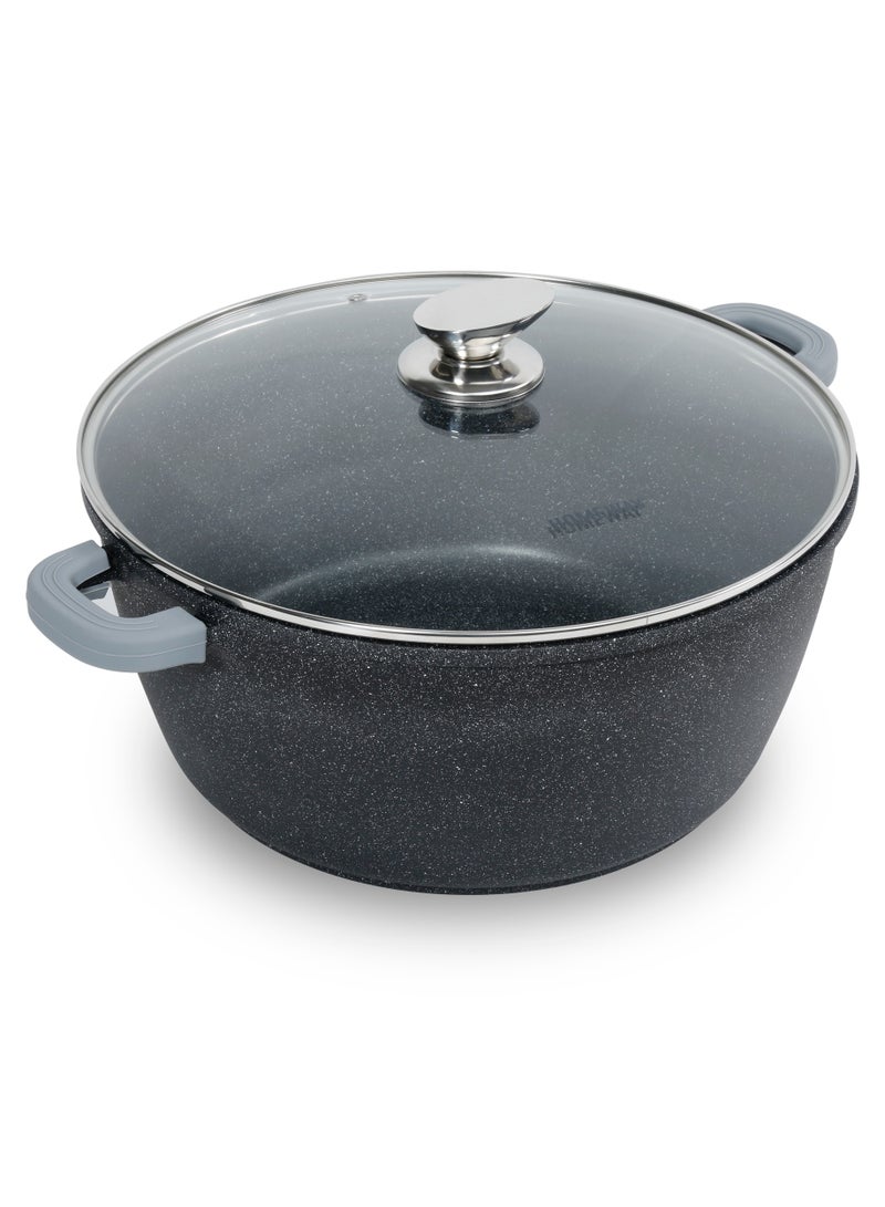 Homeway 36cm Marble Casserole – Premium Die-Cast Aluminum, Nonstick & Durable - Image 3