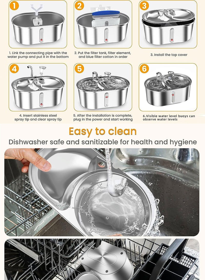 كيدل الأبحاث المتعلقة ب الفولاذ المقاوم للصدأ نافورة مزدوجة وعاء - Image 4