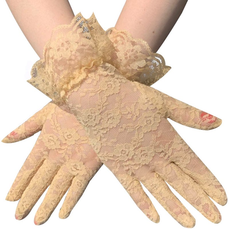 Lace gloves 's lace gloves ceremonial dress up performance gloves Halloween cross-border tea party  gloves - Image 5